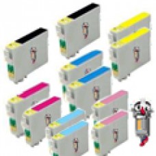 12 PACK Epson T048 combo Ink Cartridges Remanufactured