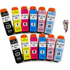 12 PACK Epson T312XL High Yield combo Ink Cartridges Remanufactured