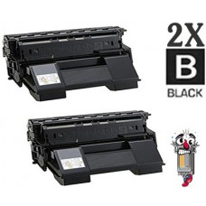 2 PACK Okidata 52114501 Black combo Laser Toner Cartridge Premium Compatible