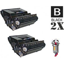 2 PACK Okidata 52116002 Black combo Laser Toner Cartridge