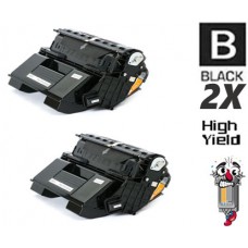 2 PACK Okidata 52123603 Black High Yield combo Laser Toner Cartridge Premium Compatible