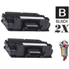 2 PACK Dell 593-BBBJ (C7D6F) Black combo Laser Toner Cartridge Premium Compatible