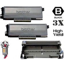 3 PACK Brother TN650 DR620 combo Laser Toner Cartridges Premium Compatible