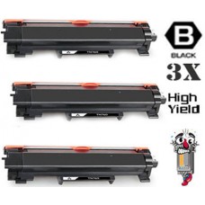 3 PACK Brother TN760 High Yield combo Laser Toner Cartridges Premium Compatible