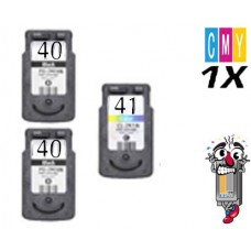 3 PACK Canon PG40 CL41 combo Ink Cartridges Remanufactured