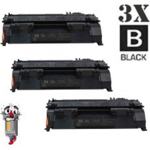 3 PACK Hewlett Packard CE505A HP05A combo Laser Toner Cartridges Premium Compatible