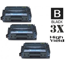 3 PACK Hewlett Packard Q5942X HP42X High Yield combo Laser Toner Cartridges Premium Compatible