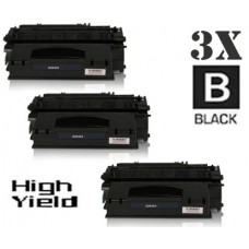 3 PACK Hewlett Packard Q5949X HP49X High Yield combo Laser Toner Cartridges Premium Compatible