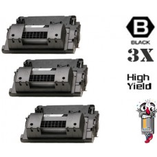 3 PACK Hewlett Packard CC364X HP64X High Yield combo Laser Toner Cartridges Premium Compatible