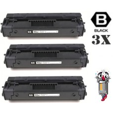 3 PACK Hewlett Packard C4092A HP92A combo Laser Toner Cartridges Premium Compatible