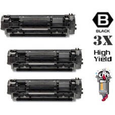 3 PACK Hewlett Packard HP134X Black High Yield Toner Cartridge Premium Compatible