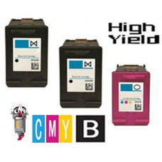 3 PACK Hewlett Packard HP901XL / HP901 combo Ink Cartridges Remanufactured