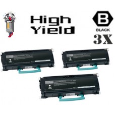 3 PACK Lexmark E360H11A High Yield Toner Cartridges Premium Compatible