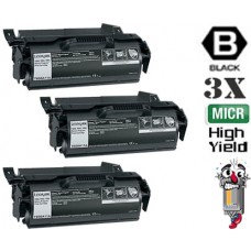 2 PACK Lexmark T650 T650A11A mICR Black High Yield combo Laser Toner Cartridge Premium Compatible