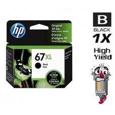 Genuine Hewlett Packard HP67XL Black High Yield Inkjet Cartridge