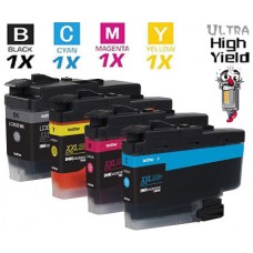 4 PACK Brother LC3035 Ultra High Yield vestment Tank Ink Cartridge Remanufactured