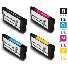 4 PACK Epson T702XL DURABrite High Yield combo Ink Cartridges Remanufactured