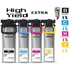 4 PACK Epson T902XL T902XXL High Yield combo Ink Cartridges Remanufactured