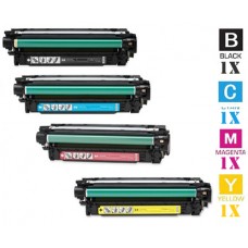 4 PACK Hewlett Packard HP507A combo Laser Toner Cartridges Premium Compatible