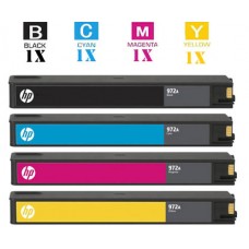 4 PACK Hewlett Packard HP970XL HP971XL High Yield combo Laser Toner Cartridges Remanufactured