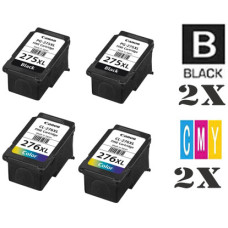 4 PACK Genuine Canon CL276XL PG275XL High Yield combo Ink Cartridges