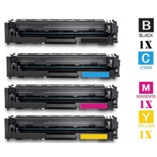 4 PACK Genuine Hewlett Packard HP206X High Yield combo Laser Toner Cartridges