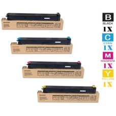 4 PACK Genuine Sharp MX-C40NT combo SET Laser Toner Cartridge