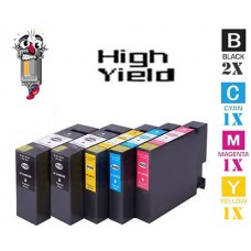 5 PACK Canon PGI1200XL High Yield combo Ink Cartridges Remanufactured