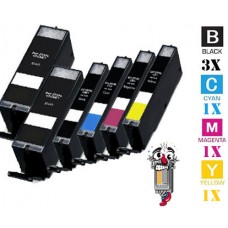6 PACK Canon PGI270XL CLI271XL High Yield combo Ink Cartridges Remanufactured