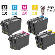 8 PACK Epson T212XL High Yield Ink Cartridge Remanufactured