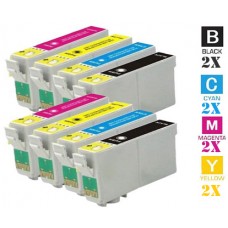 8 PACK Epson T288XL High Yield combo Ink Cartridges Remanufactured