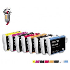 8 PACK Genuine Epson T324 High Yield combo Ink Cartridges