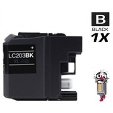 Brother LC203BK High Yield Black Inkjet Cartridge Remanufactured