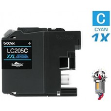 Brother LC205C Super High Yield Cyan Inkjet Cartridge Remanufactured