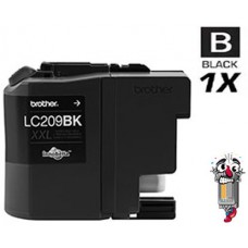 Brother LC209BK Super Black High Yield Inkjet Cartridge Remanufactured