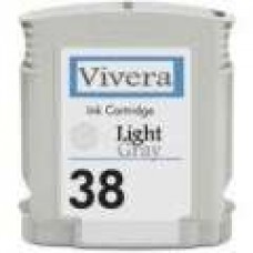 Hewlett Packard Vivera C9414A HP38 Light Gray Inkjet Cartridge Remanufactured
