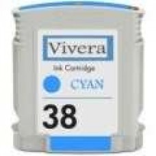 Hewlett Packard Vivera C9415A HP38 Cyan Inkjet Cartridge Remanufactured