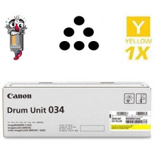 Genuine Canon 034 Yellow Drum Unit Cartridge