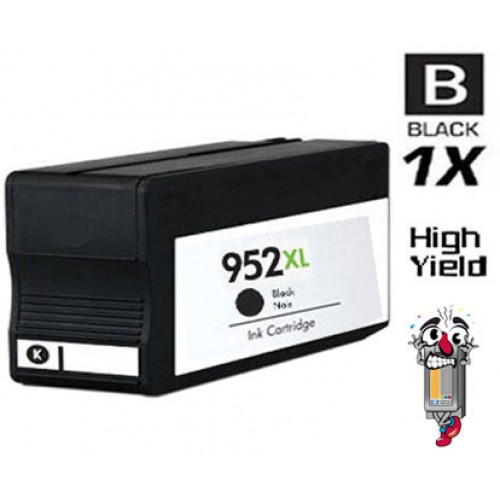 Hewlett Packard F6U19AN HP952XL Black High Yield Inkjet Cartridge Remanufactured