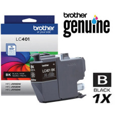Genuine Brother LC401BK Black Inkjet Cartridge Genuine Brother LC401BK Black Inkjet Cartridge