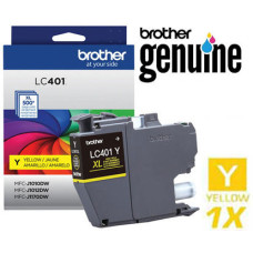Genuine Brother LC401Y Yellow Inkjet Cartridge Genuine Brother LC401Y Yellow Inkjet Cartridge