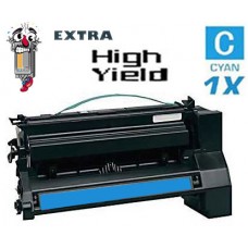 Lexmark C782X1CG Extra High Yield Cyan Laser Toner Cartridge Premium Compatible
