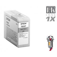 Genuine Epson T850700 UltraChrome HD Light Black Inkjet Cartridge