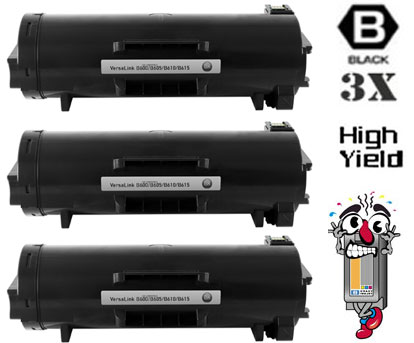 3PK Bulk Set Xerox 106R03942 High Yield Black Laser Toner Cartridge