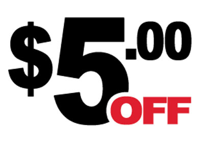 $5 off with $50 order